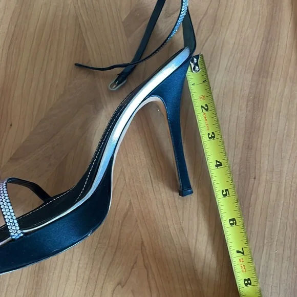 🖤 Rene Caovilla Crystal Platform High Heels in Black size 39.5 - Picture 13 of 13